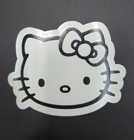 Hello Kitty Vinyl Glossy Black Decal