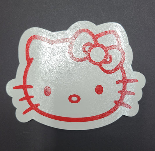 Hello Kitty Vinyl Glossy Red Decal