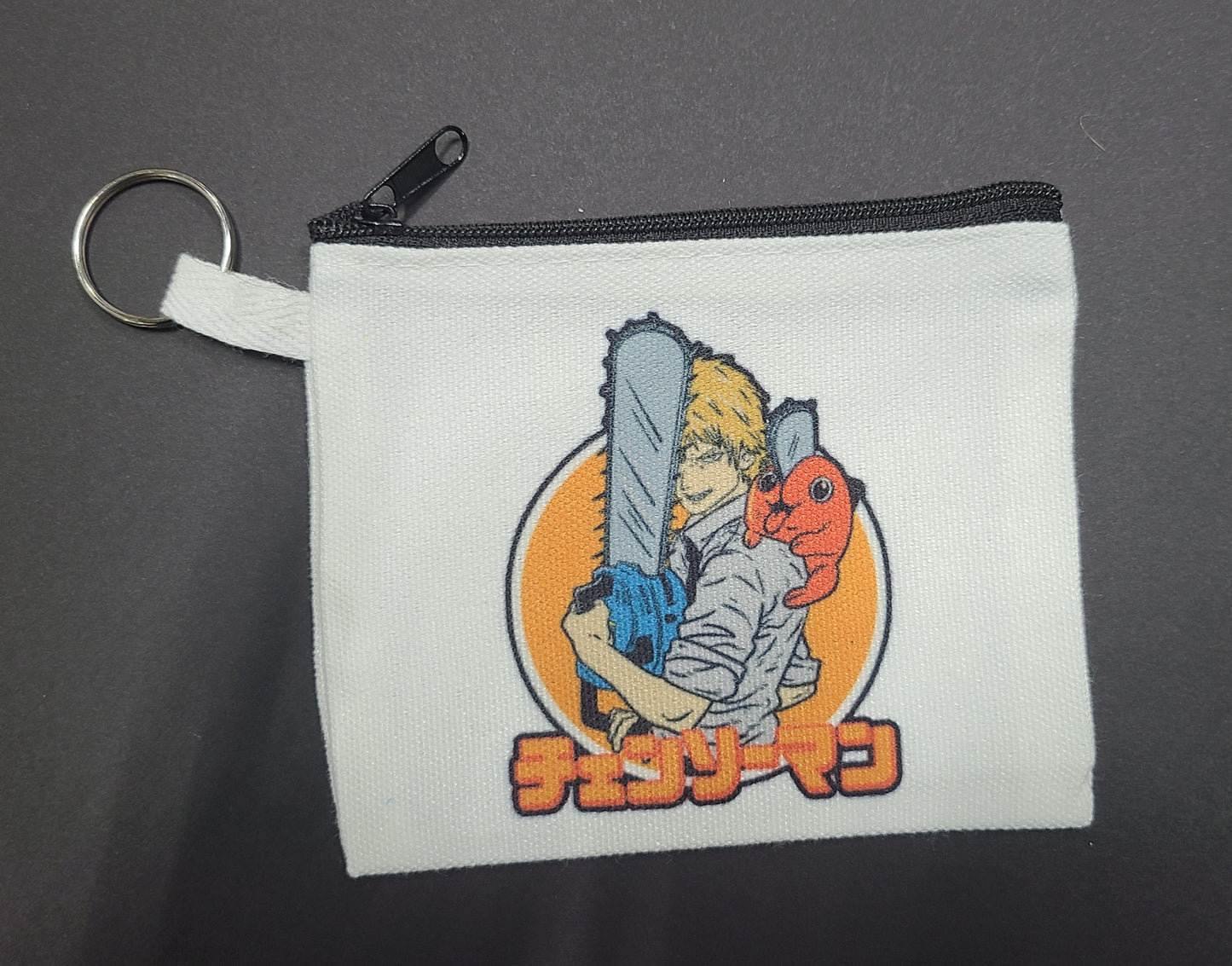 Anime Coin Purse Keychain - Chainsaw Man