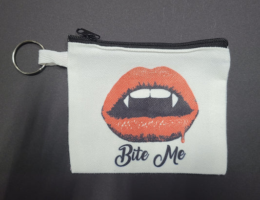 Horror Coin Purse Keychain - Bite Me