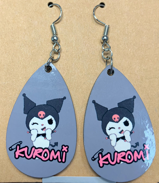 Kuromi Teardrop Earrings